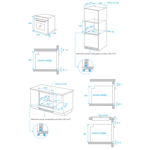 Končar pećnica UPP7214TM