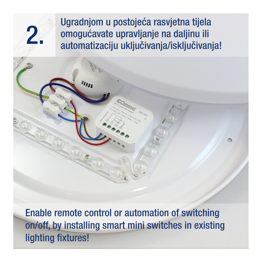 COMMEL jednostruki mini prekidač, WiFi