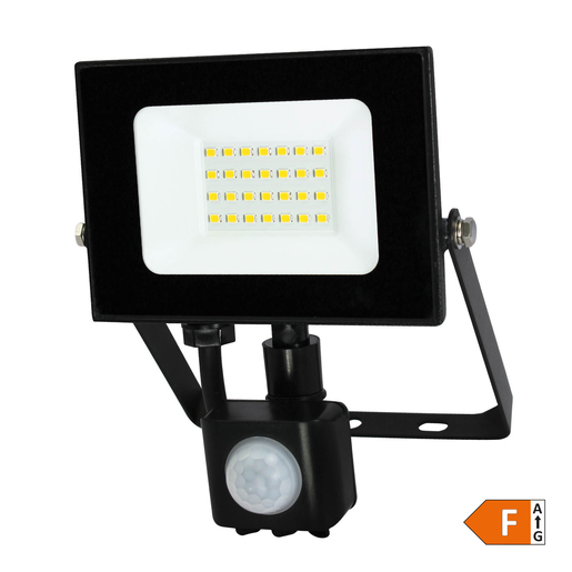 COMMEL LED reflektor s detektorom pokreta, 20W, 4000K, 1600lm, IP44, crni