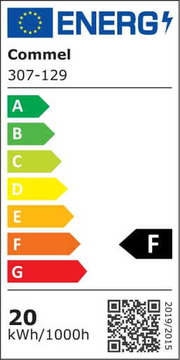 COMMEL LED reflektor s detektorom pokreta 20W, 4000K, 1600lm, IP44, bijeli