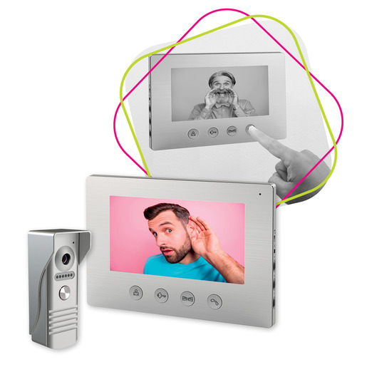 COMMEL video portafon u boji 16 melodija zvona, otključavanje dvojih vrata, IP44 vanjska kamera, noćno snimanje