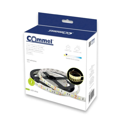 COMMEL LED traka 5050 SMD (60 LED/m), 3000K (toplo bijela boja svjetla), 5 m