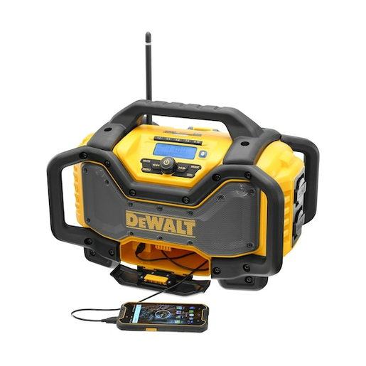 DEWALT akumulatorski radio punjač 18V/54V DAB/FM BLUETOOTH, DCR027-QW - SOLO