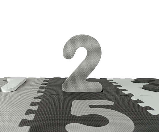 Jolly pjenasta prostirka, crno/siva, 25 elemenata