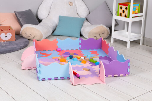 Iplay puzzle pjenasta podloga, ljubičasta, 25 elemenata