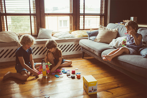 Marioinex set midi Waffle kockica 44 kom