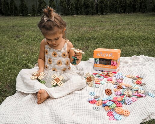 Marioinex set mini Waffle pastelne kockica 300 kom