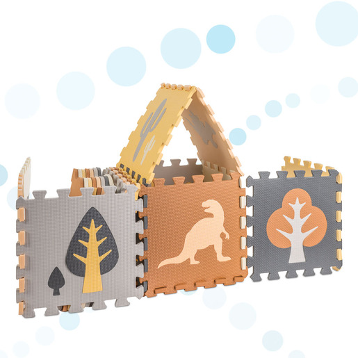 Pjenasta puzzle podloga/ogradica za igru, dinosauri, 36 elemenata