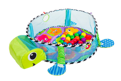 Velika edukativna podloga 3u1 Kornjača sa 30 loptica