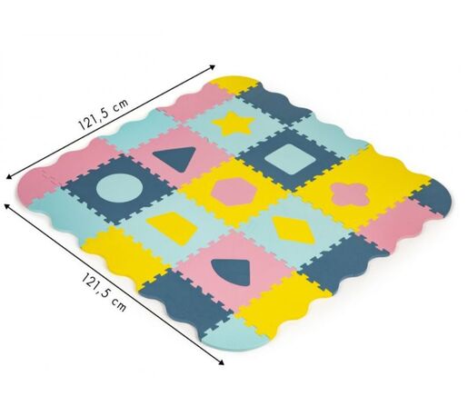 Edukativna podloga za igranje s ogradom, 37 komada, 1.3cm