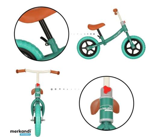 Trike fix bicikl bez pedala, tirkizni