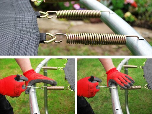 Skyflyer trampolin Ring 2u1 sa zaštitnom mrežom, 180 cm, zeleni