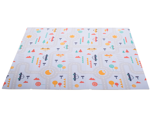 Dvostrana podloga za igru, šuma/gradske ulice, 177x198 cm