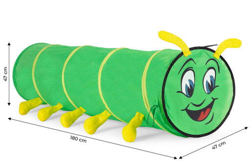 Dječji sklopivi tunel zelena stonoga