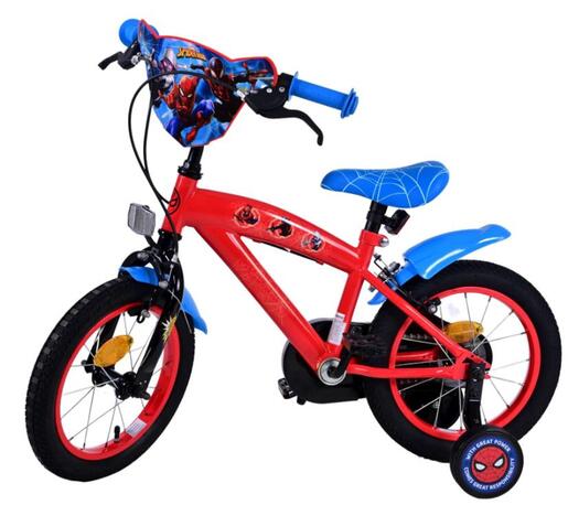 Volare dječji bicikl s dvije ručne kočnice Ultimate Spider-Man 14", crveno/plavi