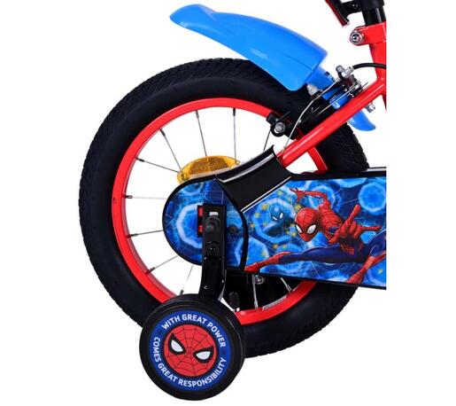 Volare dječji bicikl s dvije ručne kočnice Ultimate Spider-Man 14", crveno/plavi