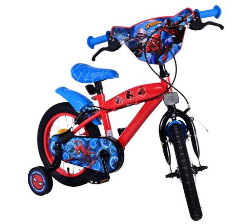 Volare dječji bicikl s dvije ručne kočnice Ultimate Spider-Man 14", crveno/plavi