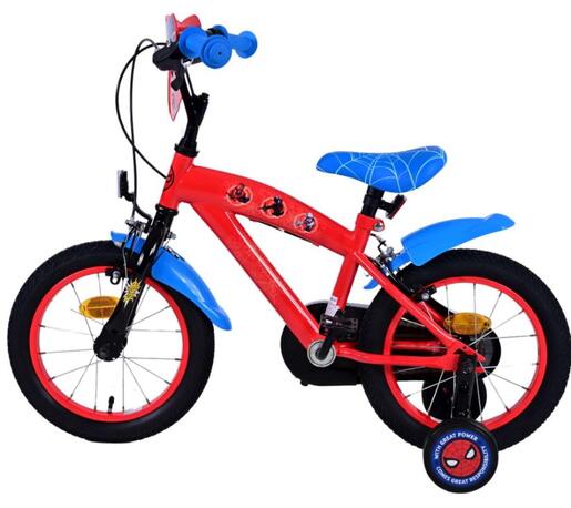 Volare dječji bicikl s dvije ručne kočnice Ultimate Spider-Man 14", crveno/plavi