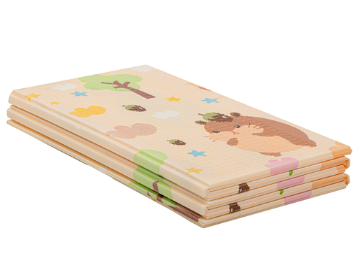 Dvostrana pjenasta podloga, jež/medo, 195x150 cm