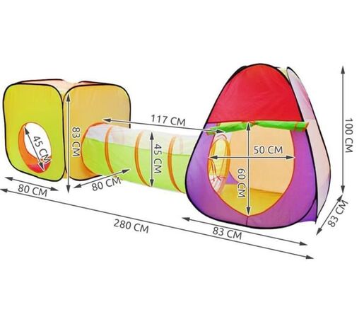 Dječji šator s tunelom i lopticama IGLO