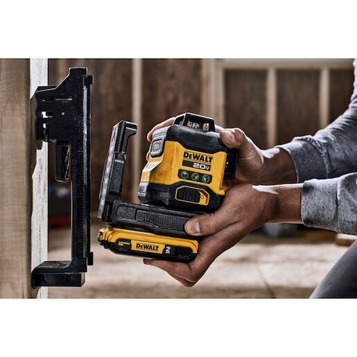 DEWALT aku križni laserski nivelir 18V, 1x2.0Ah, 3x360 (zelena zraka)