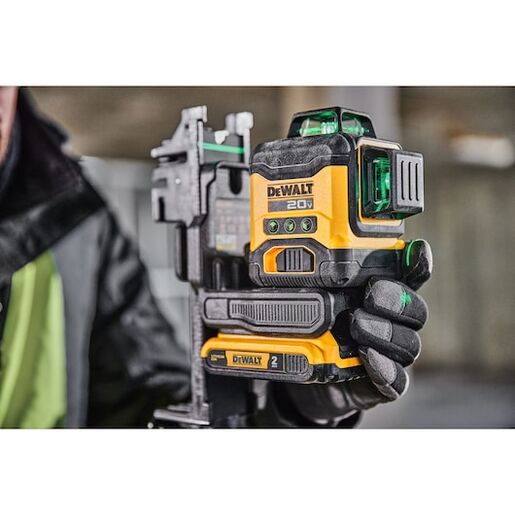 DEWALT aku križni laserski nivelir 18V, 1x2.0Ah, 3x360 (zelena zraka)