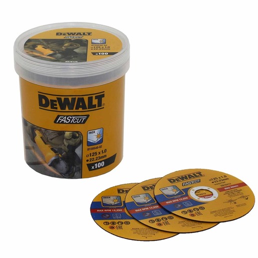 DEWALT rezna ploča za inox 125x1x22.23 mm, 100 kom  - DT20540
