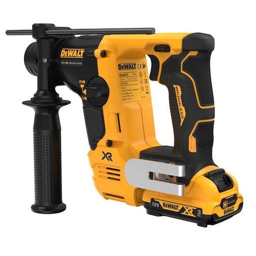DEWALT aku udarna bušilica DCH072L2, SDS+, 12V 2x3Ah