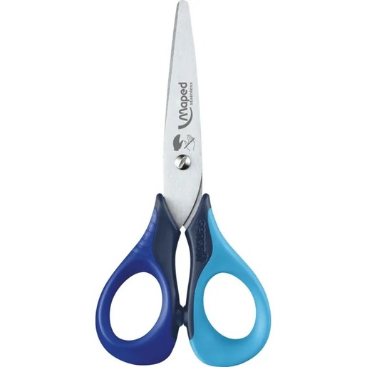 Školske škare sensoft za ljevoruke, Maped, 13cm, plave