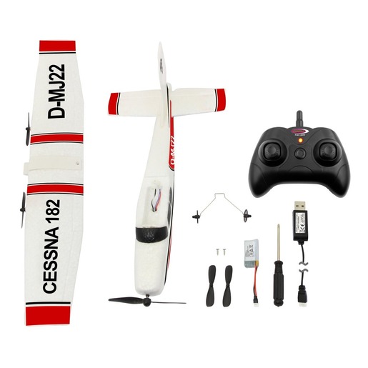 Jamara avion na daljinsko upravljanje Cessna 182, 2.4GHz Gyro 2CH, bijeli