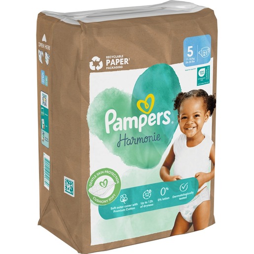 Pampers Harmonie pelene, vel. 5 (11-16 kg), 152 kom