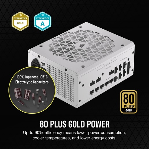 Napajanje Corsair RM1000x Shift White, 1000W Plus Gold