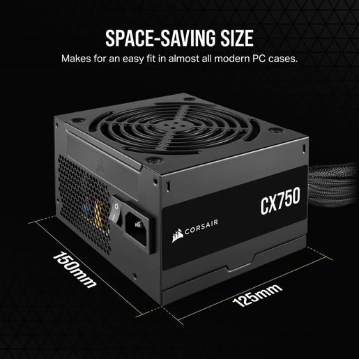 Napajanje Corsair CX750, 750W Plus Bronze