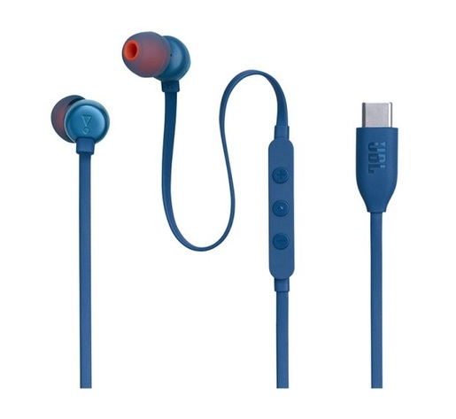 JBL Tune 310C USB-C, In-Ear, žičane slušalice, plava