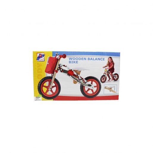 Woodyland drveni bicikl - bez pedala, crveni