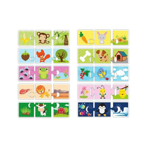 Puzzle - Životinje, 10X3 kom