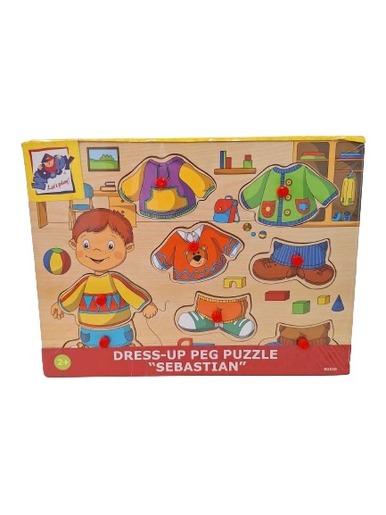Woodyland drvene puzzle - Odjeća Sebastian