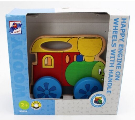 Woodyland drveni vlakić na kotače s ručkom