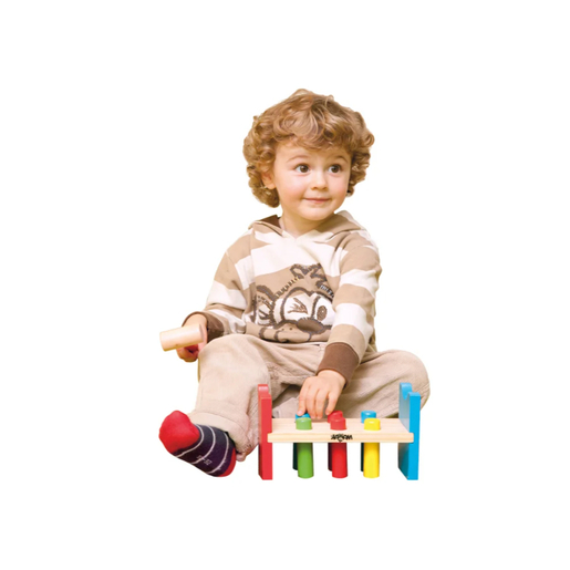 Woodyland čekić o klin za umetanje, drvena igračka