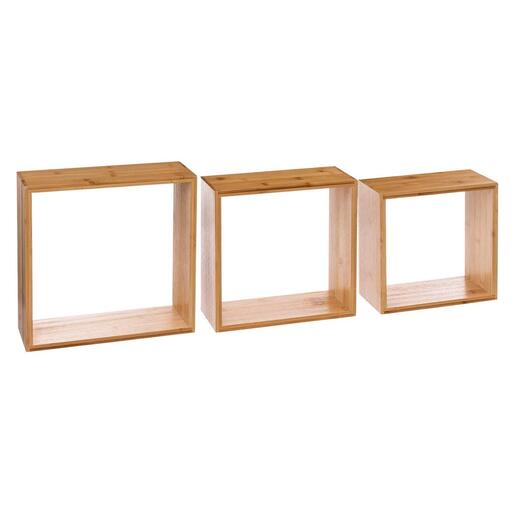FIVE police CUBE 3/1 25X9X25cm , MDF, BAMBUS