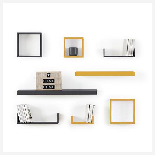 FIVE police EGE 3/1 42X10X10cm , MDF, natur