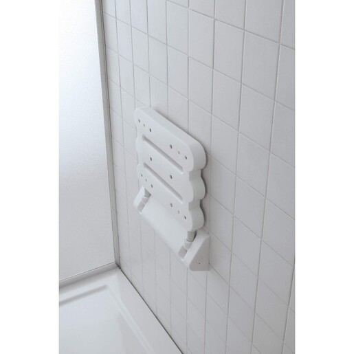 FERIDRAS sklopiva sjedilica za kadu/tuš, aluminj, abs, bijela