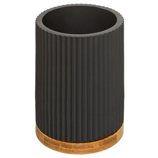 FIVE WC četka MODERN, poliresin/kamen, crna