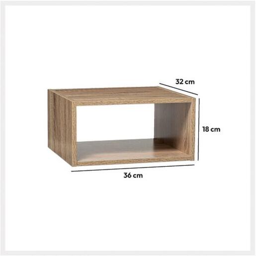 FIVE polica Modul 36X32X18cm furnir, natural