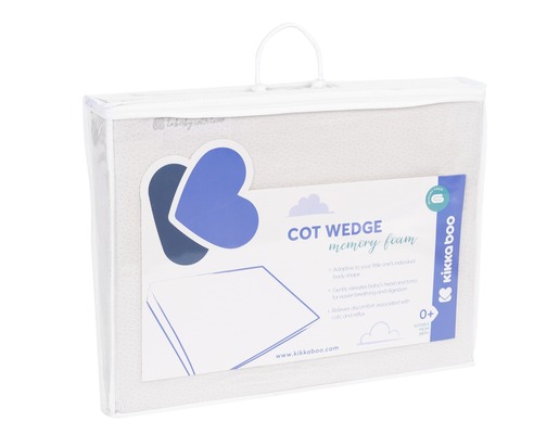 Kikka Boo klinasti jastuk za bebe Memory, bijeli