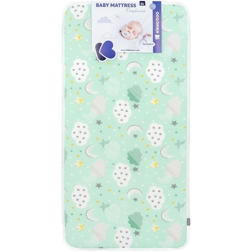 Kikka boo madrac Fantasia Clouds, 120 x 60 x 7 cm, mint zeleni