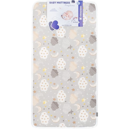 Kikka Boo madrac Fantasia Stars, 140 x 70 x 9 cm, sivi