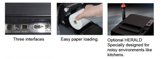 SNBC BTP-U80II Termalni POS pisač 83mm USB+serijski+mreža, crni