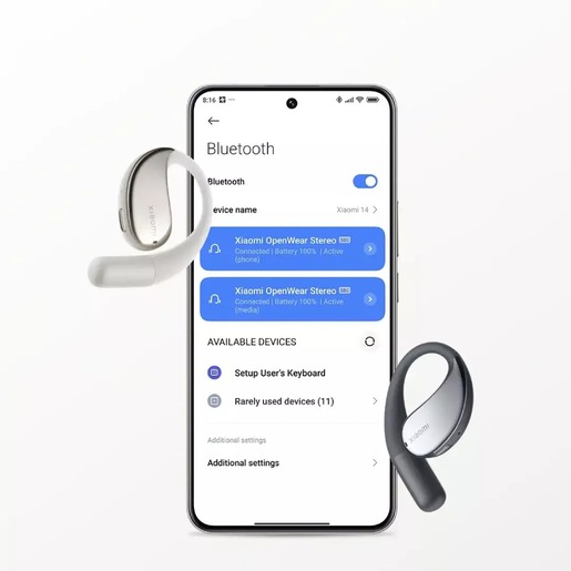 Xiaomi OpenWear Stereo slušalice, sive