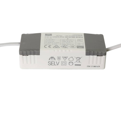 X-LIGHT ugradbena zakretna LED lampa, 12W, topla bijela 3000K, bijela